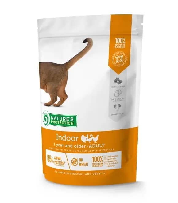 Nature's Protection Indoor Cat Dry Food, Poultry, 2kg