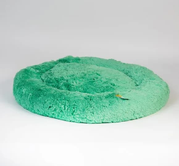 Pets.Love.Earth Ponchik Plus Soft Series Round Bed, Green, X-Large